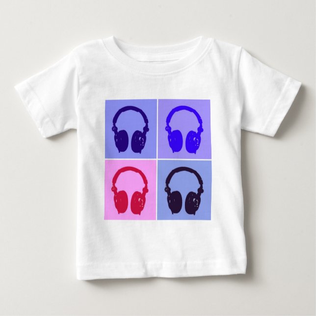 T-shirts Fones de ouvido pop (Frente)