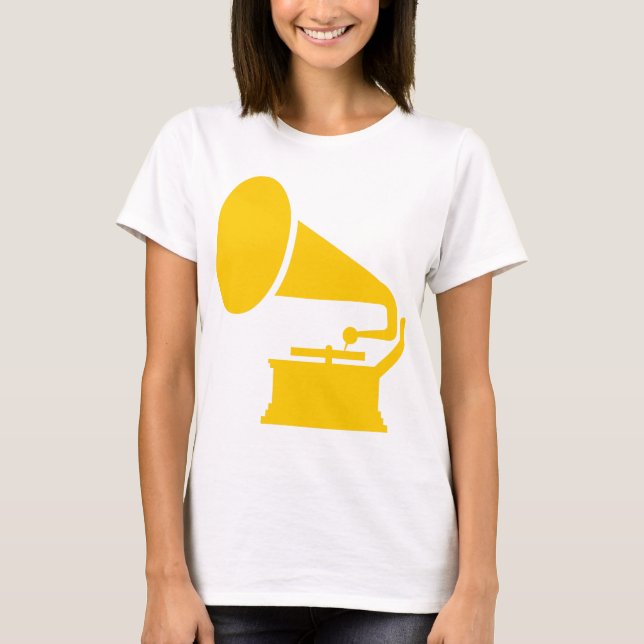 T-shirts Fonógrafo - Âmbar (Frente)