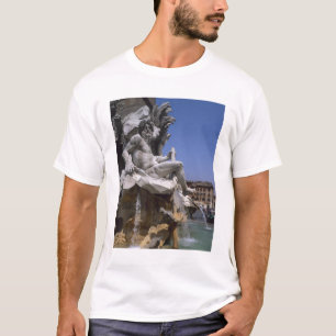 T-shirts Fontana dei Quattro Fiumi, Piazza Navona, Roma,