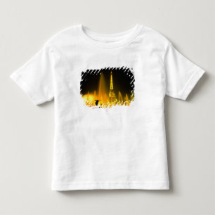 T-shirts Fonte na mundialmente famosa Torre Eiffel Paris