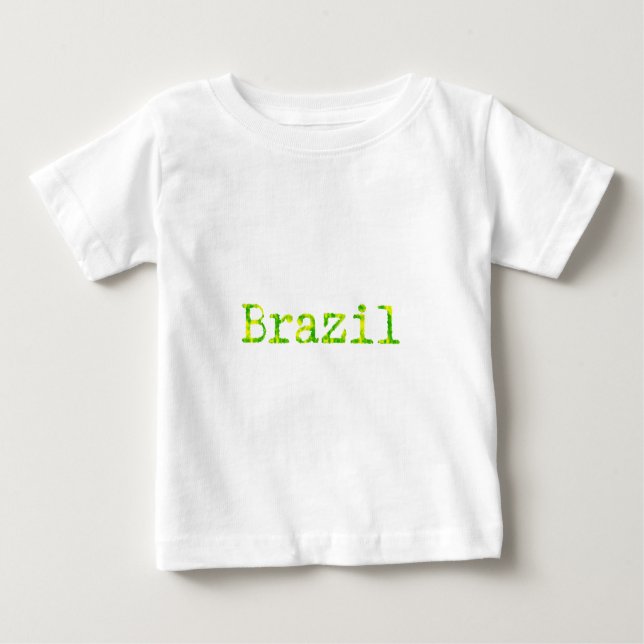T-shirts Fonte verde e amarela do Brasil (Frente)
