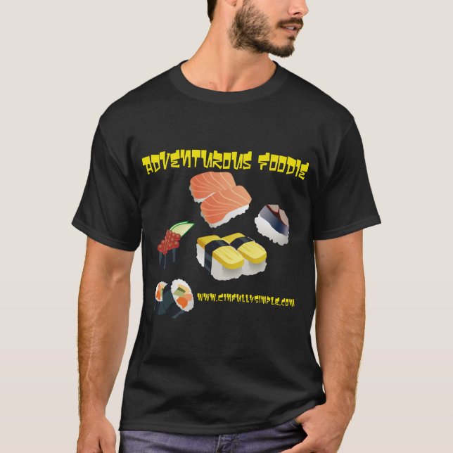 T-shirts Foodie aventuroso (Frente)