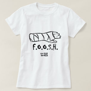 T-shirts FOOSH = caiu na mão outstretched
