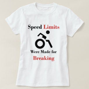 T-shirts Foram estabelecidos limites de velocidade para rup