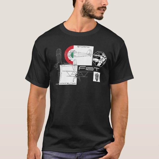 T-shirts Força aérea italiana Mussolini (Frente)
