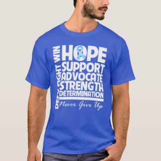 T-shirts Força do apoio da esperança do cancro da próstata