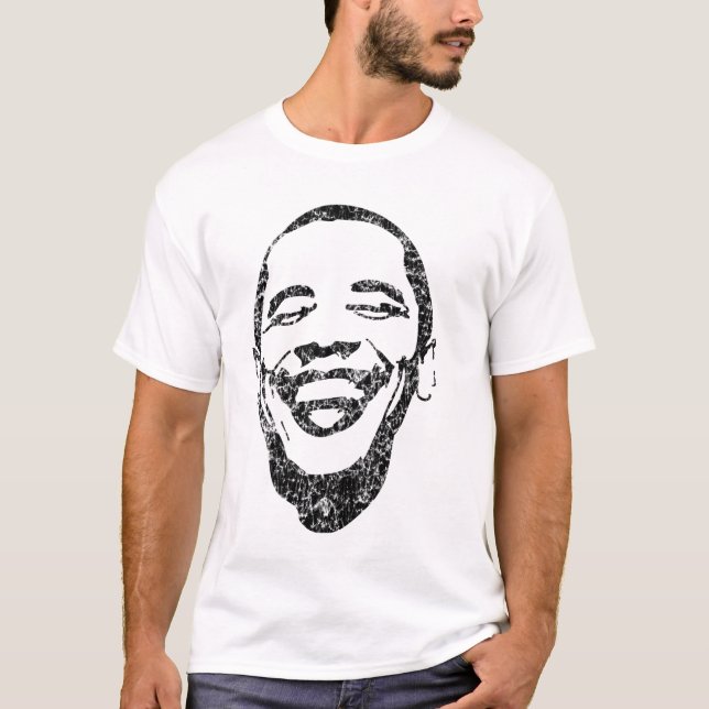 T-shirts Forma retro T de Obama (Frente)