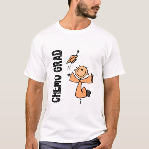 T-shirts FORMANDO 1 do pêssego CHEMO (cancer uterina)