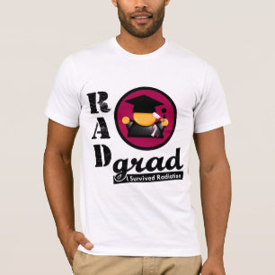 T-shirts Formando da radiação CANCER PRINCIPAL E de PESCOÇO