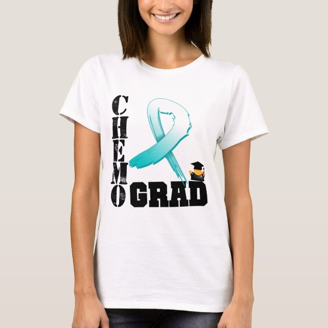 T-shirts Formando de Chemo do cancro do colo do útero (Frente)