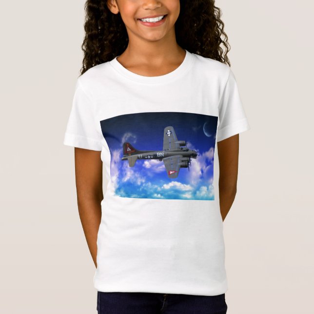 T-shirts Fortaleza do vôo B-17 (Frente)