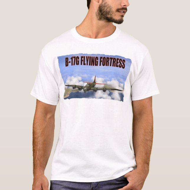 T-SHIRTS FORTALEZA DO VÔO DE B-17G (Frente)