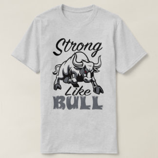 T-shirts Forte Como Touro Malhação Esporte Gym Slogan T Shi