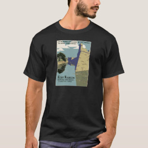 T-shirts Forte Marion Florida do poster das viagens vintage