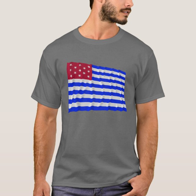 T-shirts Forte Mercer que acena a bandeira (Frente)