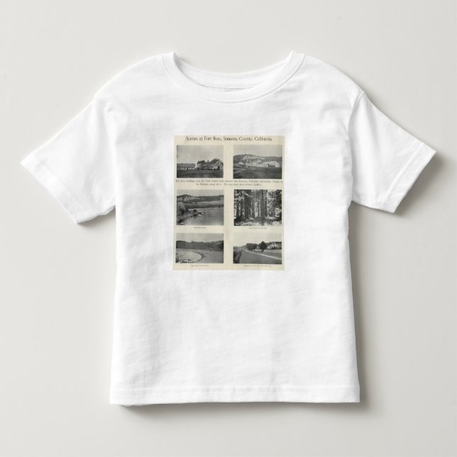 T-shirts Forte Ross, Califórnia (Frente)