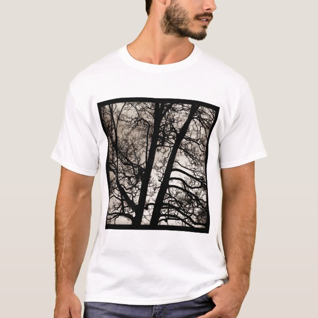 T-shirts Foto ao quadrado - Ramais de árvore (Frente)