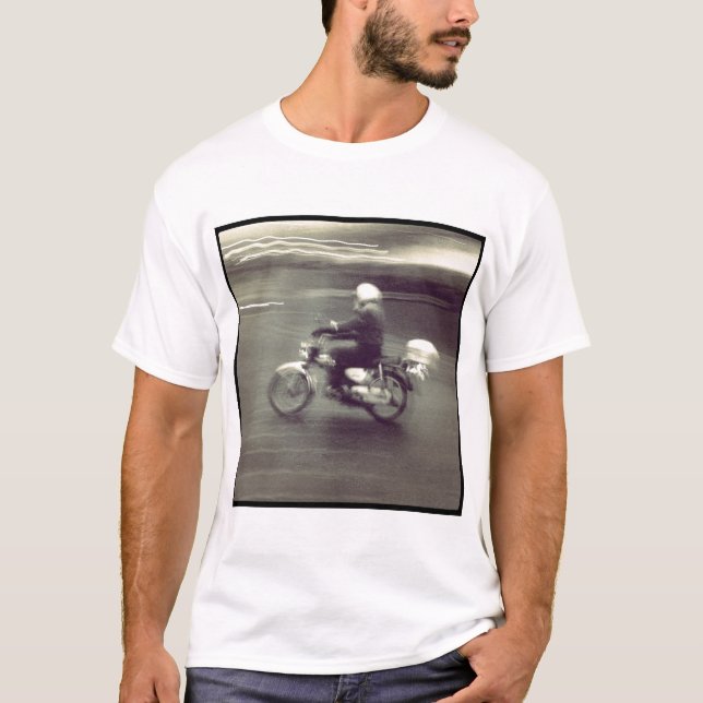 T-shirts Foto ao quadrado - Speedy Moped (Frente)