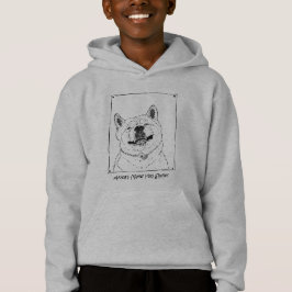 T-shirts foto de um cachorro sorridente engraçado akita
