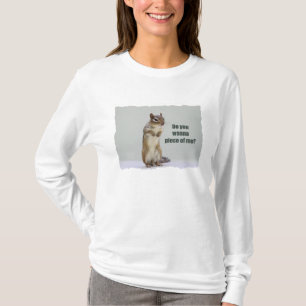 T-shirts Foto Engraçada de Esquilo