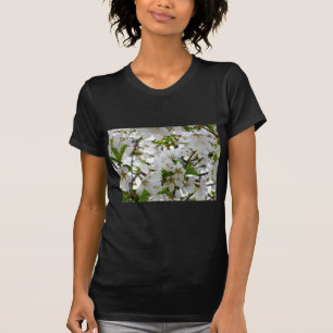 T-shirts Foto floral branca elegante