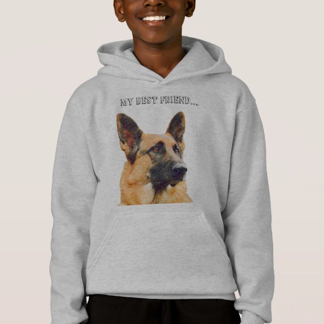 T-shirts Foto lindo do german shepherd (Frente)