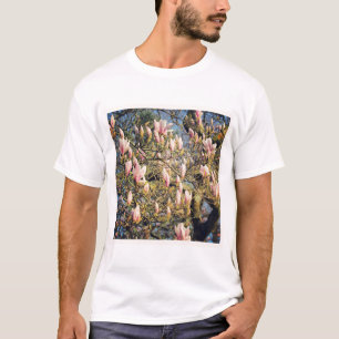 T-shirts Foto Quadrada - Flor de Magnólia
