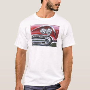 T-shirts Fotografia clássica da grade do carro de 1959