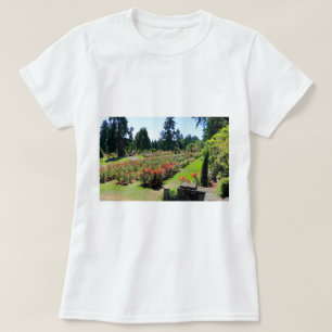 T-shirts Fotografia do jardim de rosas, Portland, Oregon