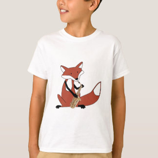 T-shirts Fox que joga o saxofone