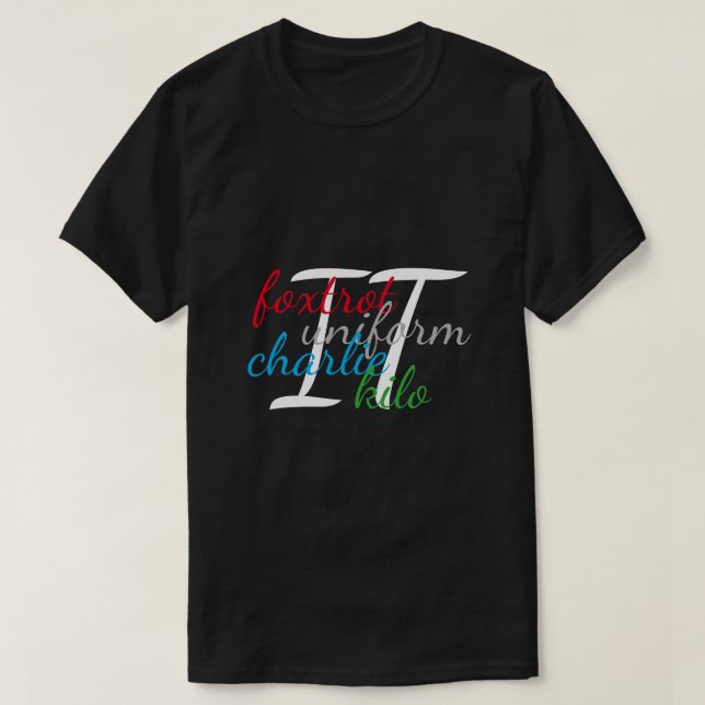 T-shirts Foxtrot. .it (Frente do Design)