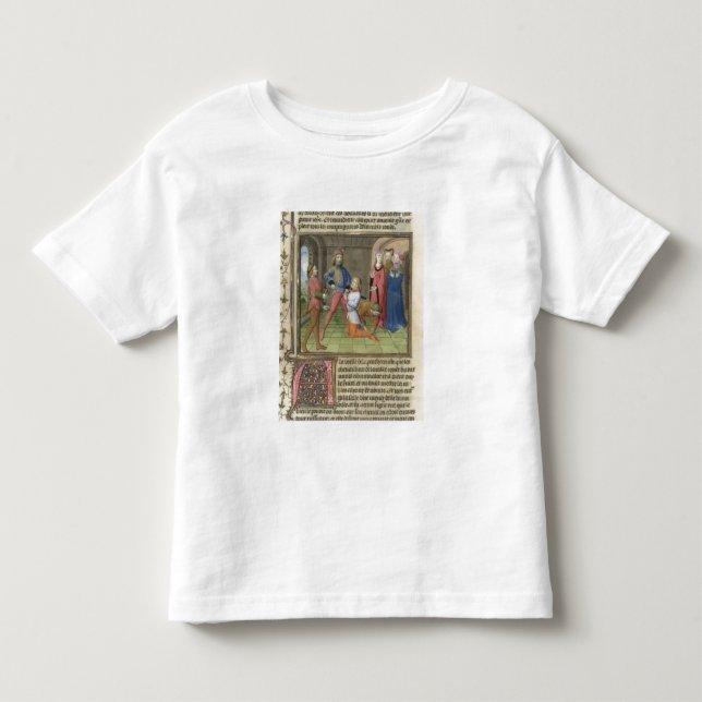 T-shirts Fr.120 f.522v Knighting de Lancelot 'do (Frente)