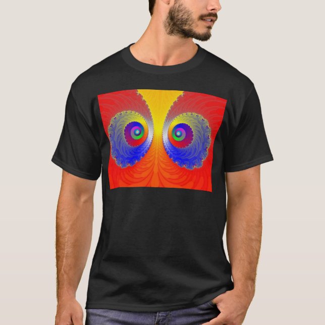 T-SHIRTS FRACTAL ABSTRATO DO DESIGN ARTÍSTICO (Frente)