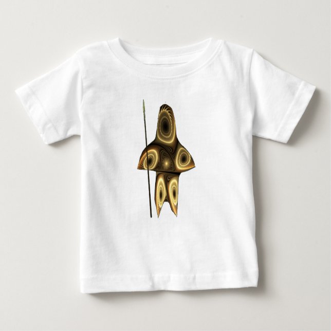 T-shirts Fractal Inuit Hunter (Frente)