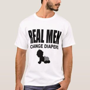 T-SHIRTS FRALDAS REAIS DA MUDANÇA DOS HOMENS