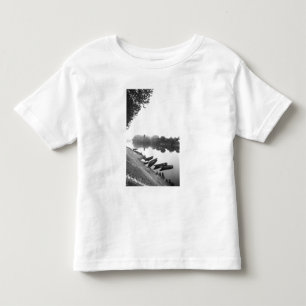 T-shirts FRANÇA, Touraine, O Loire: CHINON Barcos ao longo