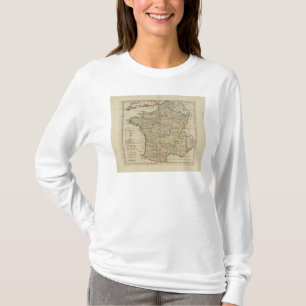 T-shirts France dividiu-se nos círculos e nos departamento