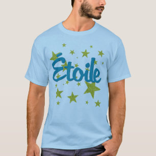 T-shirts Francês de Etoile com estrelas
