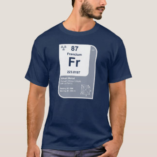 T-shirts Francium (Fr)