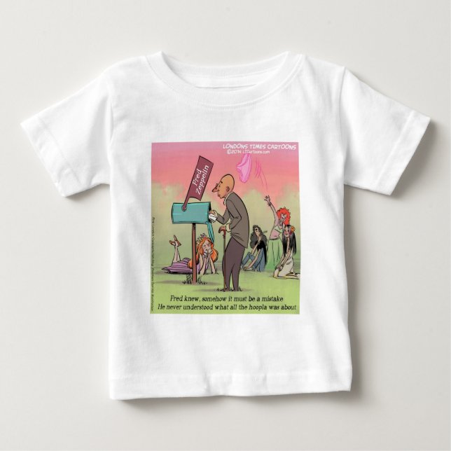 T-shirts Fred Divertido de Rock And Roll (Frente)