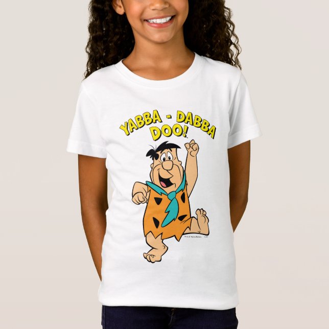 T-shirts Fred Flintstone Yabba-Dabba Doo! (Frente)