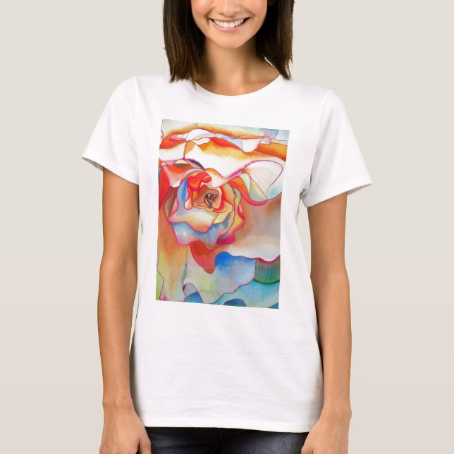 T-shirts Fred martin begonia watercolor art (Frente)