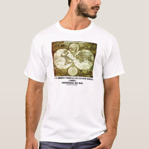 T-shirts Frederik de Wit Nova Orbis Tabula em Lucem Edita