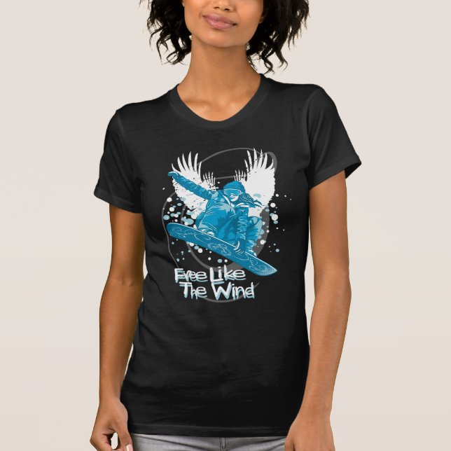 T-shirts Free like the wind (Frente)