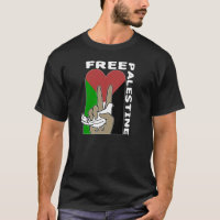 Free Palestine Dove Heart Peace Sign