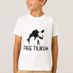 T-shirts Free Tilikum Salve a Baleia Assassina de Orca