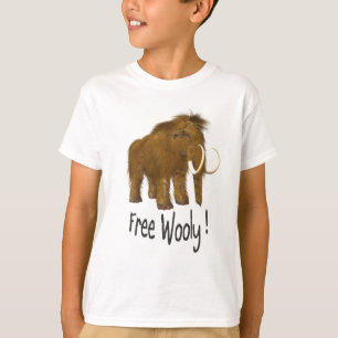 T-shirts "Free Wooly" Wooly Mammoth