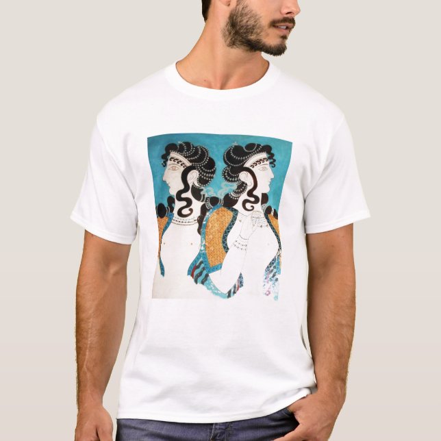 T-shirts Fresco de Minoan, mulheres (Frente)