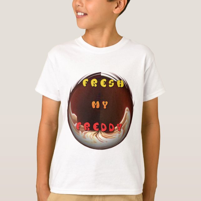 T-shirts Fresco meu Freddy Art Impressão (Frente)