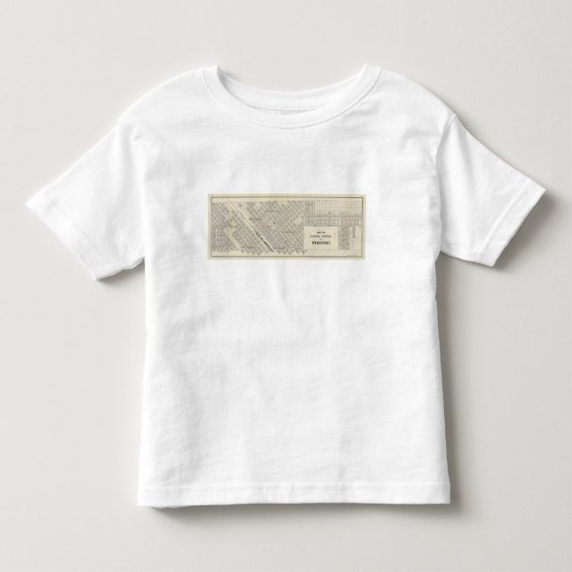 T-shirts Fresno central, Califórnia (Frente)